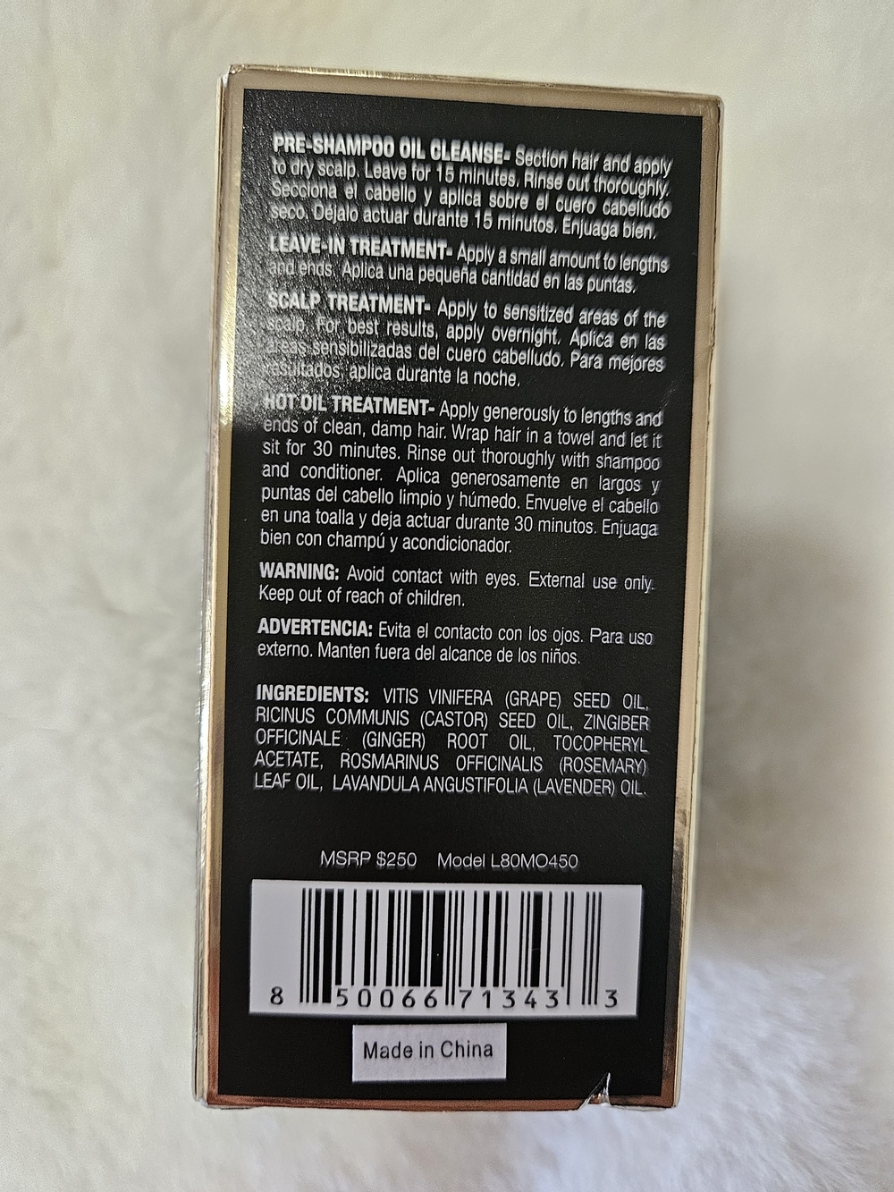 Soleil Fahrenheit 450+ Hair Treatment Oil - Black - Picture 2 of 5